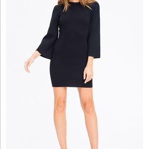 Womens Black ribbed not dress